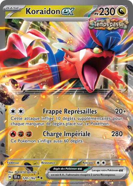 Carte Pokémon Koraidon EX 120/162 TEF Forces Temporelles EV05 Neuf FR LorenZone