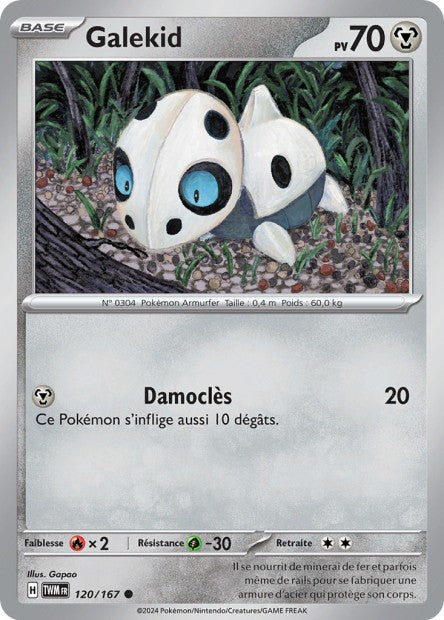 Carte Pokémon Galekid 120/167 TWM Mascarade Crépusculaire EV06 Neuf FR LorenZone