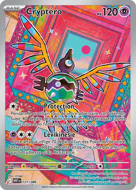 Carte Pokémon Cryptéro 121/086 WHT Flamme Blanche EV10_5 Neuf FR LorenZone
