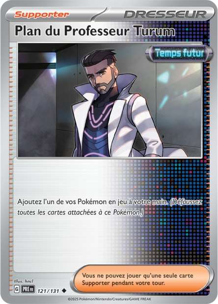 Carte Pokémon Plan du Professeur Turum 121/131 Evolutions Prismatiques PRE EV8_5 Neuf FR LorenZone