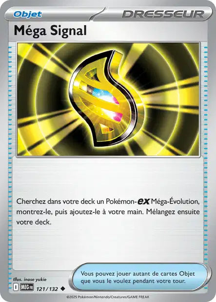 Carte Pokémon Méga Signal 121/132 MEG Méga-Évolution ME01 Neuf FR LorenZone