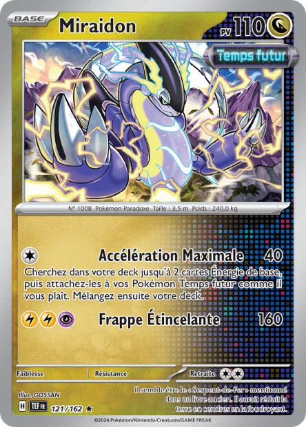 Carte Pokémon Miraidon 121/162 TEF Forces Temporelles EV05 Neuf FR LorenZone