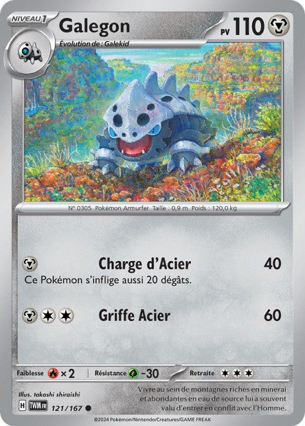 Carte Pokémon Galegon 121/167 TWM Mascarade Crépusculaire EV06 Neuf FR LorenZone