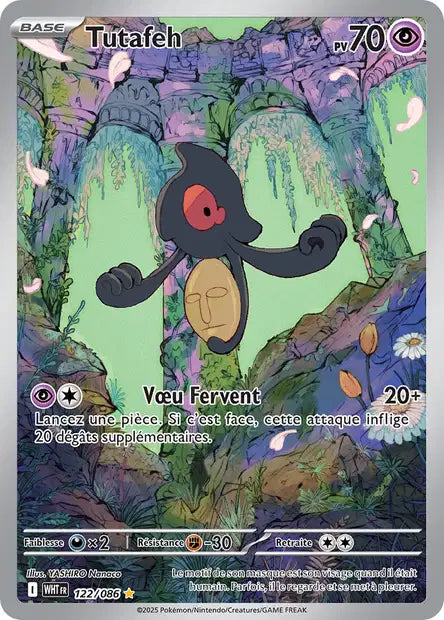 Carte Pokémon Tutafeh 122/086 WHT Flamme Blanche EV10_5 Neuf FR LorenZone
