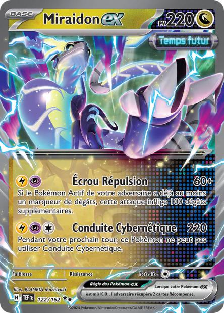 Carte Pokémon Miraidon EX 122/162 TEF Forces Temporelles EV05 Neuf FR LorenZone