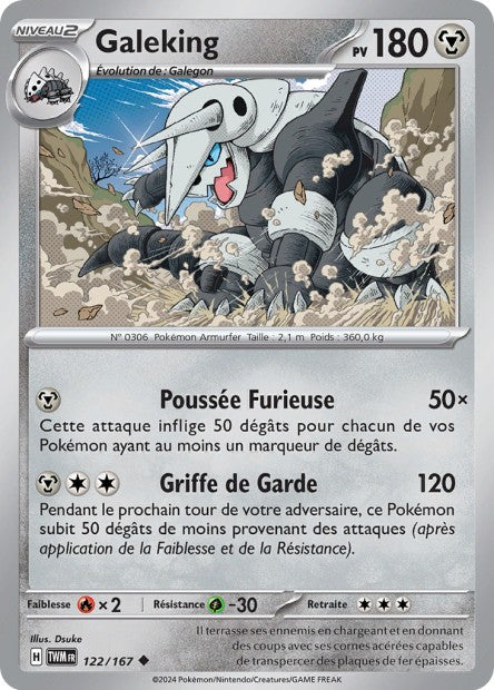 Carte Pokémon Galeking 122/167 TWM Mascarade Crépusculaire EV06 Neuf FR LorenZone