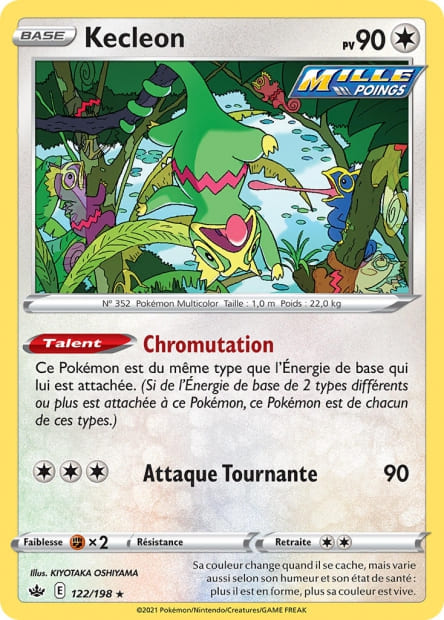 Carte Pokémon Kecleon 122/198 CRE EB06 LorenZone