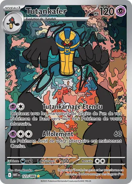 Carte Pokémon Tutankafer 123/086 WHT Flamme Blanche EV10_5 Neuf FR LorenZone