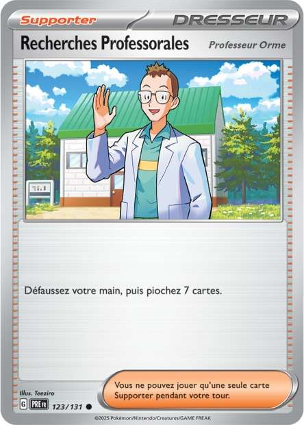 Carte Pokémon Recherches Professorales 123/131 Evolutions Prismatiques PRE EV8_5 Neuf FR LorenZone