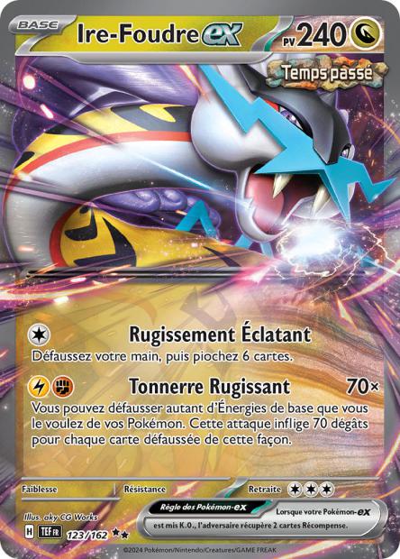 Carte Pokémon Ire-Foudre EX 123/162 TEF Forces Temporelles EV05 Neuf FR LorenZone