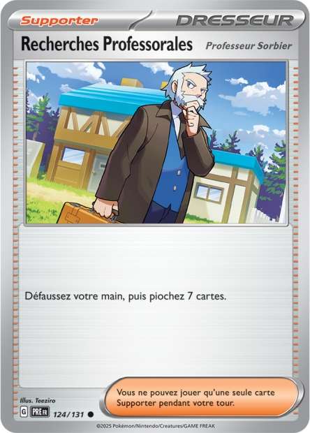 Carte Pokémon Recherches Professorales 124/131 Evolutions Prismatiques PRE EV8_5 Neuf FR LorenZone
