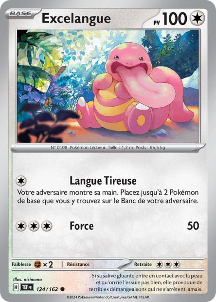 Carte Pokémon Excelangue 124/162 TEF Forces Temporelles EV05 Neuf FR LorenZone