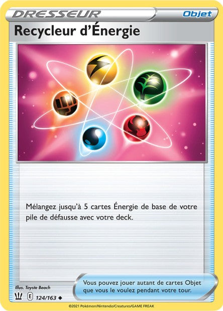 Carte Pokémon Recycleur d'Énergie 124/163 SWSH5 EB05 LorenZone