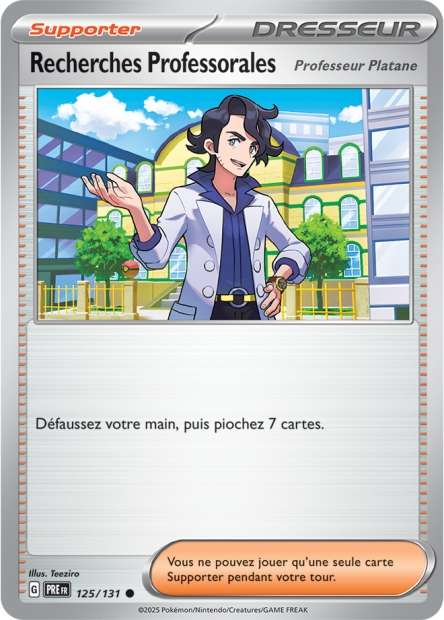 Carte Pokémon Recherches Professorales 125/131 Evolutions Prismatiques PRE EV8_5 Neuf FR LorenZone