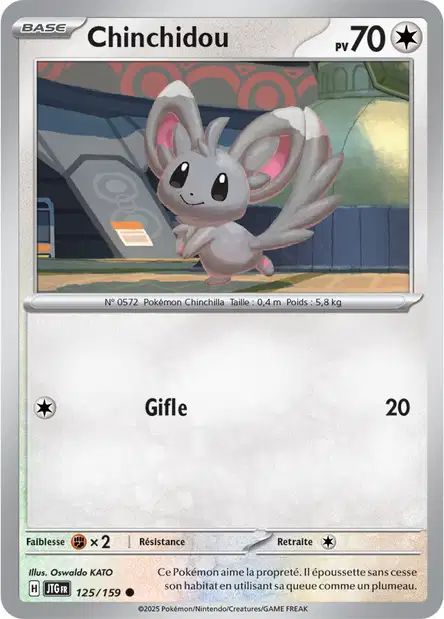 Carte Pokémon Chinchidou 125/159 JTG Aventures Ensemble EV09 Neuf FR LorenZone