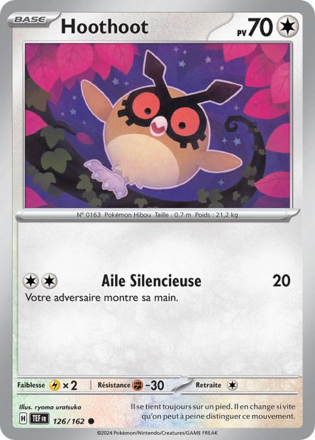 Carte Pokémon Hoothoot 126/162 TEF Forces Temporelles EV05 Neuf FR LorenZone
