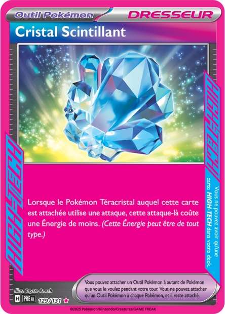 Carte Pokémon Cristal Scintillant 129/131 Evolutions Prismatiques PRE EV8_5 Neuf FR LorenZone