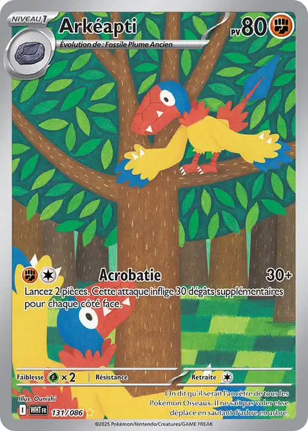 Carte Pokémon Arkéapti 131/086 WHT Flamme Blanche EV10_5 Neuf FR LorenZone