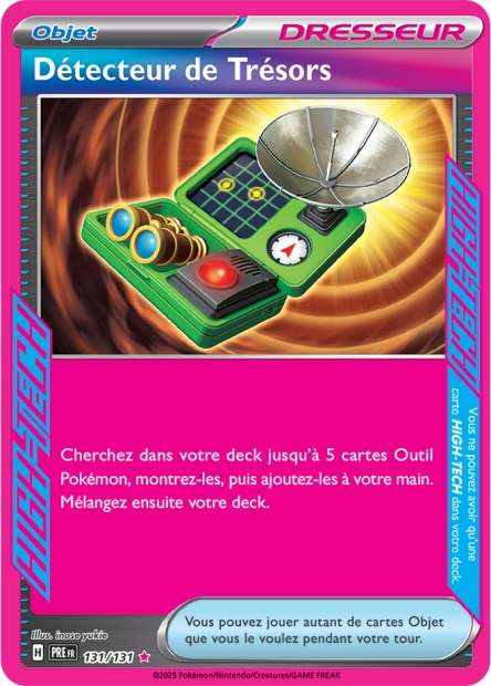 Carte Pokémon Détecteur de Trésors 131/131 Evolutions Prismatiques PRE EV8_5 Neuf FR LorenZone