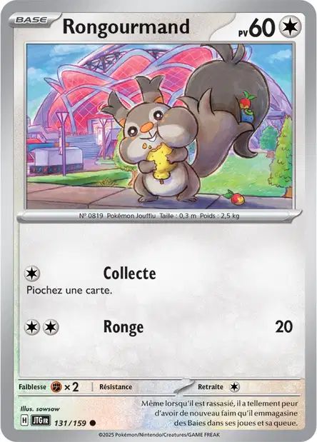 Carte Pokémon Rongourmand 131/159 JTG Aventures Ensemble EV09 Neuf FR LorenZone