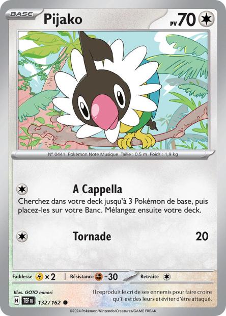 Carte Pokémon Pijako 132/162 TEF Forces Temporelles EV05 Neuf FR LorenZone