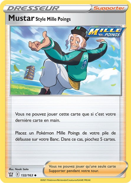 Carte Pokémon Mustar Style Mille Poings 132/163 SWSH5 EB05 LorenZone