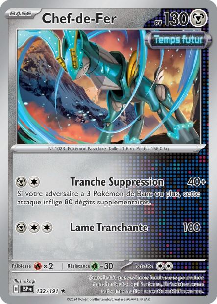 Carte Pokémon Chef-de-Fer 132/191 SSP Étincelles Déferlantes EV08 Neuf FR LorenZone