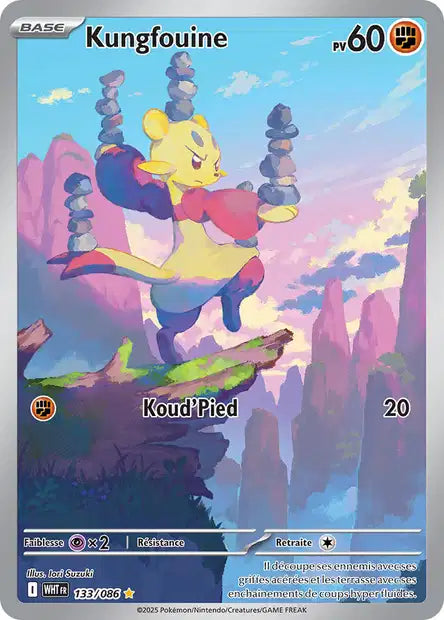 Carte Pokémon Kungfouine 133/086 WHT Flamme Blanche EV10_5 Neuf FR LorenZone