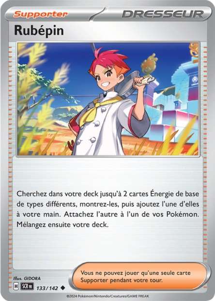 Carte Pokémon Rubépin 133/142 SCR Couronne Stellaire EV07 Neuf FR LorenZone