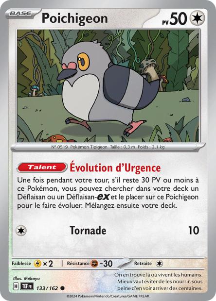 Carte Pokémon Poichigeon 133/162 TEF Forces Temporelles EV05 Neuf FR LorenZone