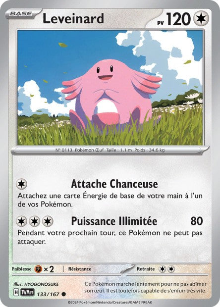 Carte Pokémon Leveinard 133/167 TWM Mascarade Crépusculaire EV06 Neuf FR LorenZone