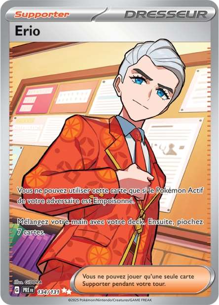 Carte Pokémon Erio 134/131 Evolutions Prismatiques PRE EV8_5 Neuf FR LorenZone