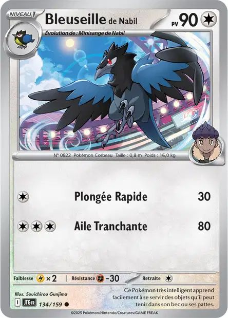 Carte Pokémon Bleuseille de Nabil 134/159 JTG Aventures Ensemble EV09 Neuf FR LorenZone