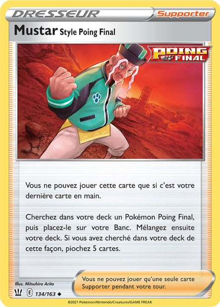 Carte Pokémon Mustar Style Poing Final 134/163 SWSH5 EB05 LorenZone