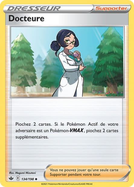 Carte Pokémon Docteure 134/198 CRE EB06 LorenZone