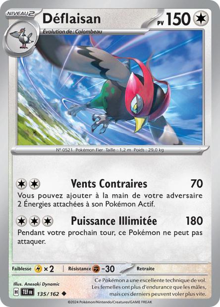 Carte Pokémon Déflaisan 135/162 TEF Forces Temporelles EV05 Neuf FR LorenZone