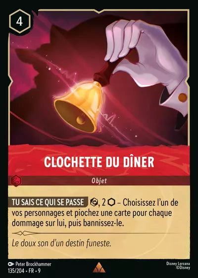 Carte Lorcana - Disney Clochette du dîner 135/204 Chapitre 09 Fabuleux FAB Neuf FR LorenZone