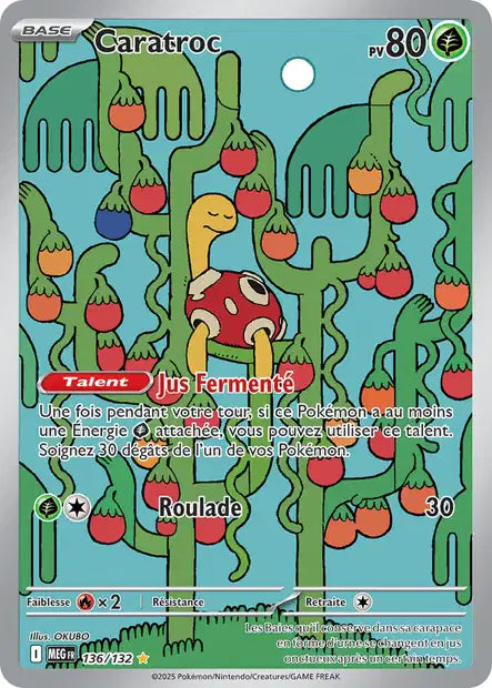 Carte Pokémon Caratroc 136/132 MEG Méga-Évolution ME01 Neuf FR LorenZone