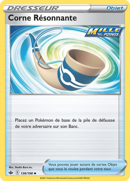 Carte Pokémon Corne Résonnante 136/198 CRE EB06 LorenZone