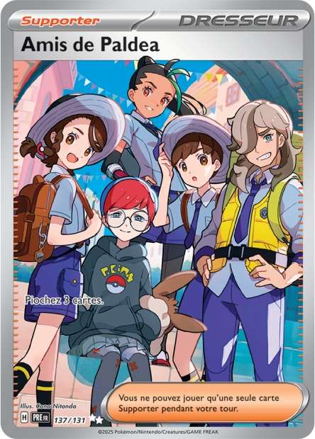 Carte Pokémon Amis de Paldea 137/131 Evolutions Prismatiques PRE EV8_5 Neuf FR LorenZone