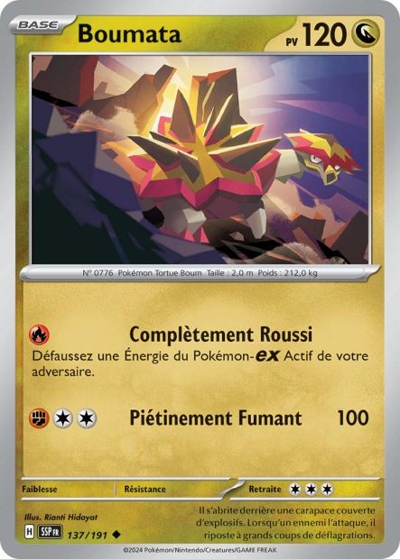 Carte Pokémon Boumata 137/191 SSP Étincelles Déferlantes EV08 Neuf FR LorenZone