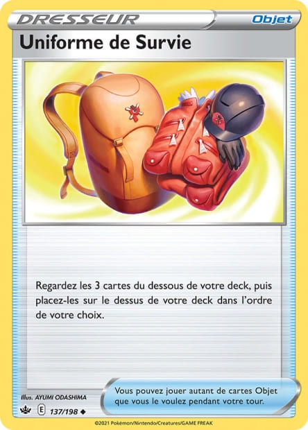 Carte Pokémon Uniforme de Survie 137/198 CRE EB06 LorenZone