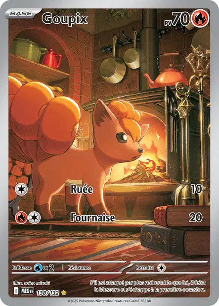 Carte Pokémon Goupix 138/132 MEG Méga-Évolution ME01 Neuf FR LorenZone