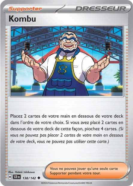 Carte Pokémon Kombu 138/142 SCR Couronne Stellaire EV07 Neuf FR LorenZone