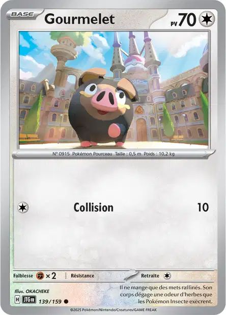Carte Pokémon Gourmelet 139/159 JTG Aventures Ensemble EV09 Neuf FR LorenZone