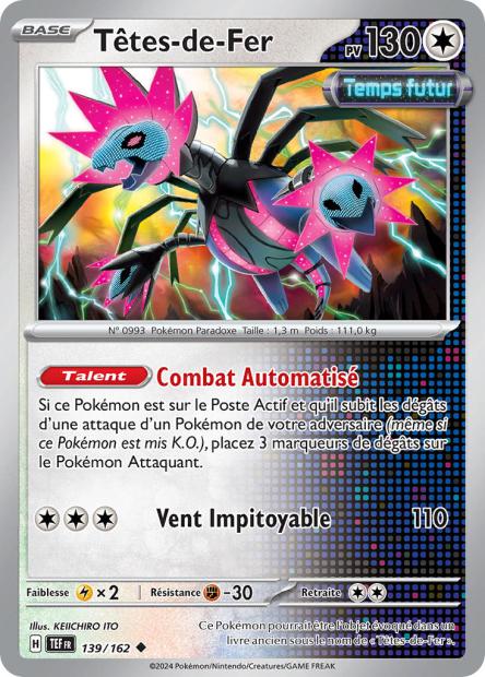 Carte Pokémon Têtes-de-Fer 139/162 TEF Forces Temporelles EV05 Neuf FR LorenZone