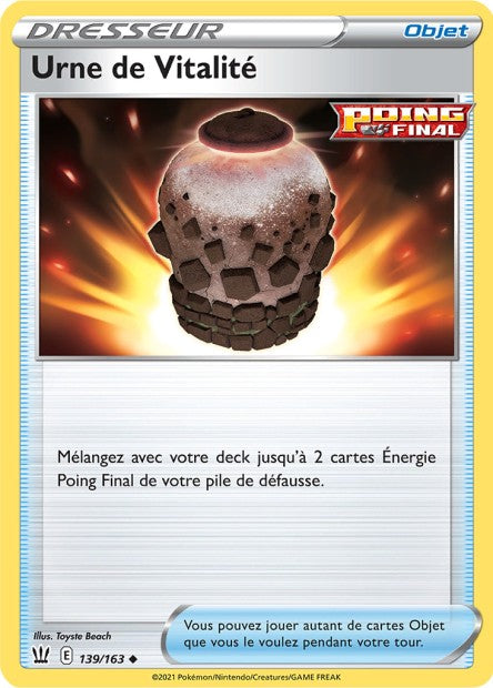 Carte Pokémon Urne de Vitalité 139/163 SWSH5 EB05 LorenZone