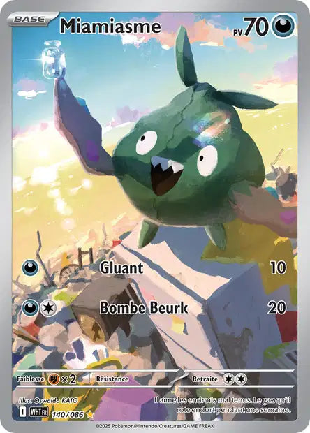 Carte Pokémon Miamiasme 140/086 WHT Flamme Blanche EV10_5 Neuf FR LorenZone