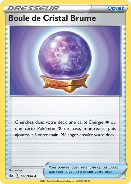 Carte Pokémon Boule de Cristal Brume 140/198 CRE EB06 LorenZone