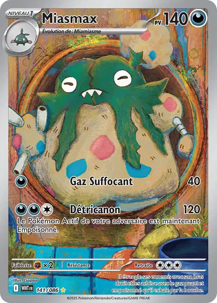 Carte Pokémon Miasmax 141/086 WHT Flamme Blanche EV10_5 Neuf FR LorenZone